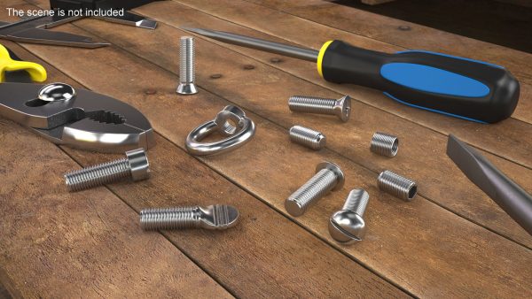 Chromed Steel Screw Kit