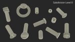 Chromed Steel Screw Kit