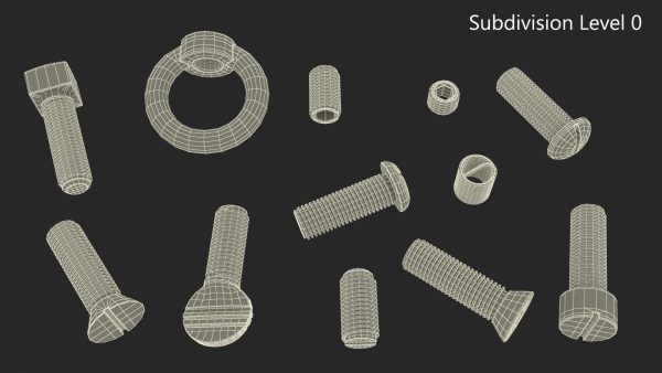 Chromed Steel Screw Kit