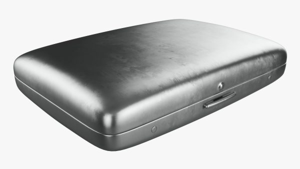 Cigarette metal case box 01 closed