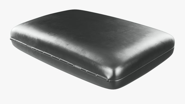 Cigarette metal case box 01 closed