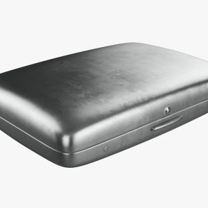 Cigarette metal case box 01 closed