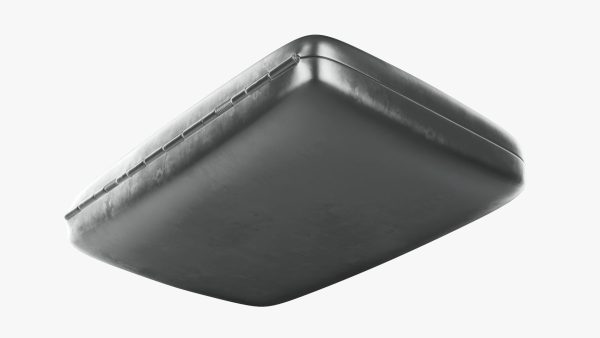 Cigarette metal case box 01 closed