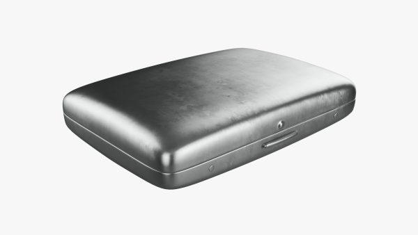 Cigarette metal case box 01 closed