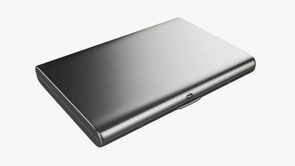 Cigarette metal case box 02 closed
