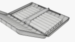 Cigarette metal case box 02 open