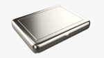Cigarette metal case box 03 closed