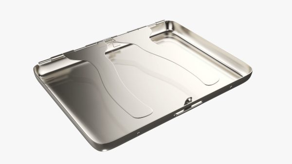Cigarette metal case box 03 closed