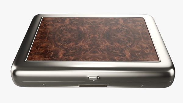 Cigarette metal case box 03 closed