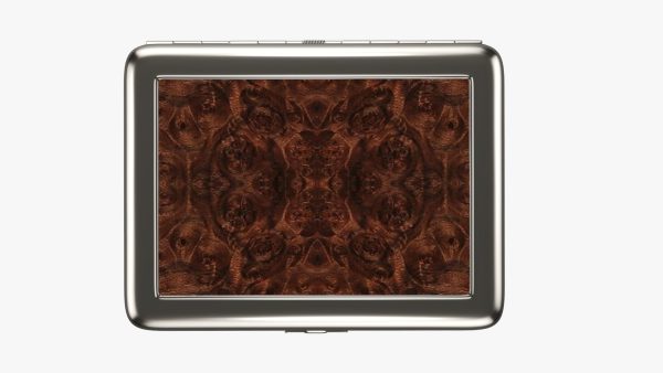 Cigarette metal case box 03 closed