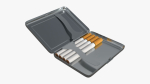 Cigarette metal case box 03 open