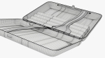 Cigarette metal case box 03 open
