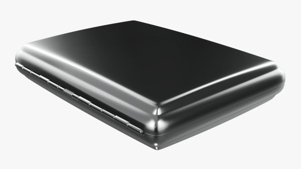 Cigarette metal case box 04 closed