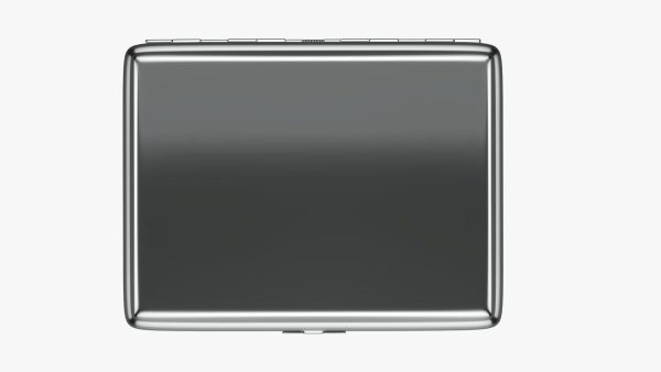 Cigarette metal case box 04 closed