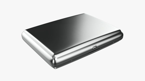 Cigarette metal case box 04 closed