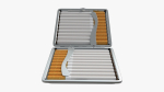 Cigarette metal case box 05 open