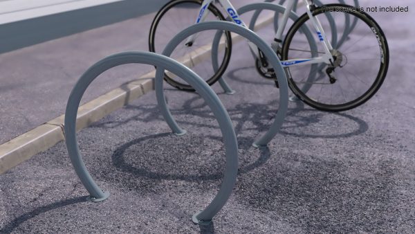 Circle Bicycle Rack Grey