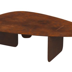 Circular Coffee Table Unique Organic Rust Modern Corten Steel