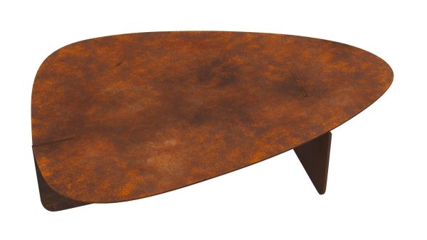 Circular Coffee Table Unique Organic Rust Modern Corten Steel