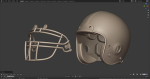 Classic 80s-2010s Football Helmet