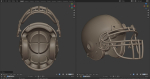 Classic 80s-2010s Football Helmet