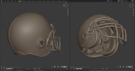 Classic 80s-2010s Football Helmet