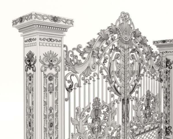 Classic European style Mansion Gate 2