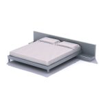 Classic White Double Bed