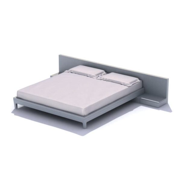 Classic White Double Bed