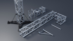 Clean and Rusty Trusses 4K and 2K
