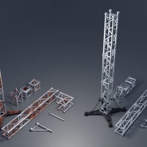 Clean and Rusty Trusses 4K and 2K