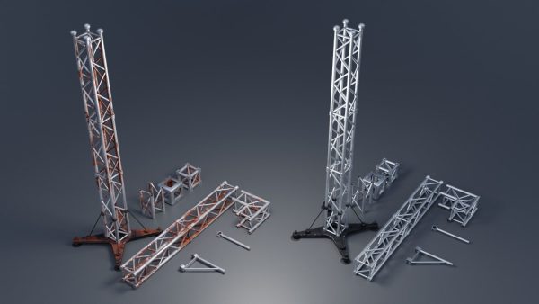Clean and Rusty Trusses 4K and 2K