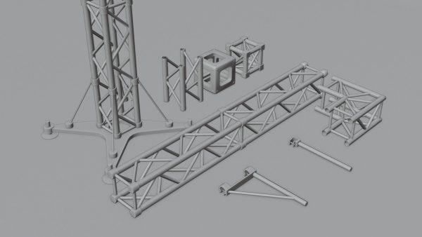 Clean and Rusty Trusses 4K and 2K