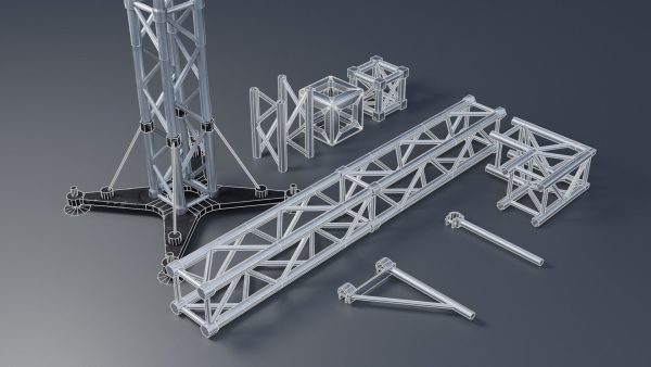 Clean and Rusty Trusses 4K and 2K