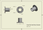 Closet Rod Wall Mount Bracket