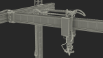 Cobod 3D Printer Module for House Building Rigged