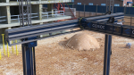 Cobod 3D Printer Module for House Building Rigged