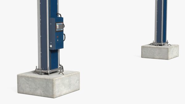 Cobod 3D Printer Module for House Building Rigged