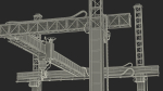 Cobod 3D Printer Module for House Building Rigged
