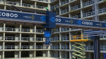Cobod 3D Printer Module for House Building Rigged