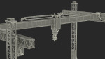 Cobod 3D Printer Module for House Building Rigged