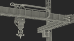 Cobod 3D Printer Module for House Building Rigged