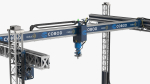Cobod 3D Printer Module for House Building Rigged