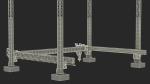 Cobod 3D Printer Module for House Building Rigged