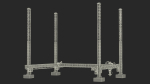 Cobod 3D Printer Module for House Building Rigged