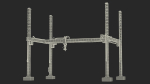 Cobod 3D Printer Module for House Building Rigged