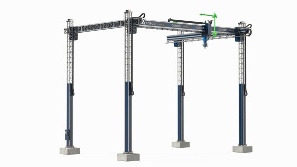 Cobod 3D Printer Module for House Building Rigged