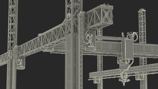 Cobod Bod2 House Construction 3D Printer Rigged