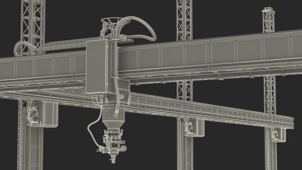 Cobod Bod2 House Construction 3D Printer Rigged