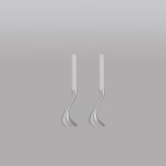 Cobra Candlestick Stainless Steel 2-pack 16 cm
